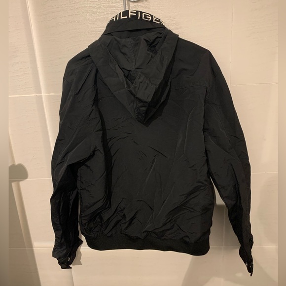 Black Tommy Hilfiger rain/ winter Jacket (Large) - Picture 6 of 8